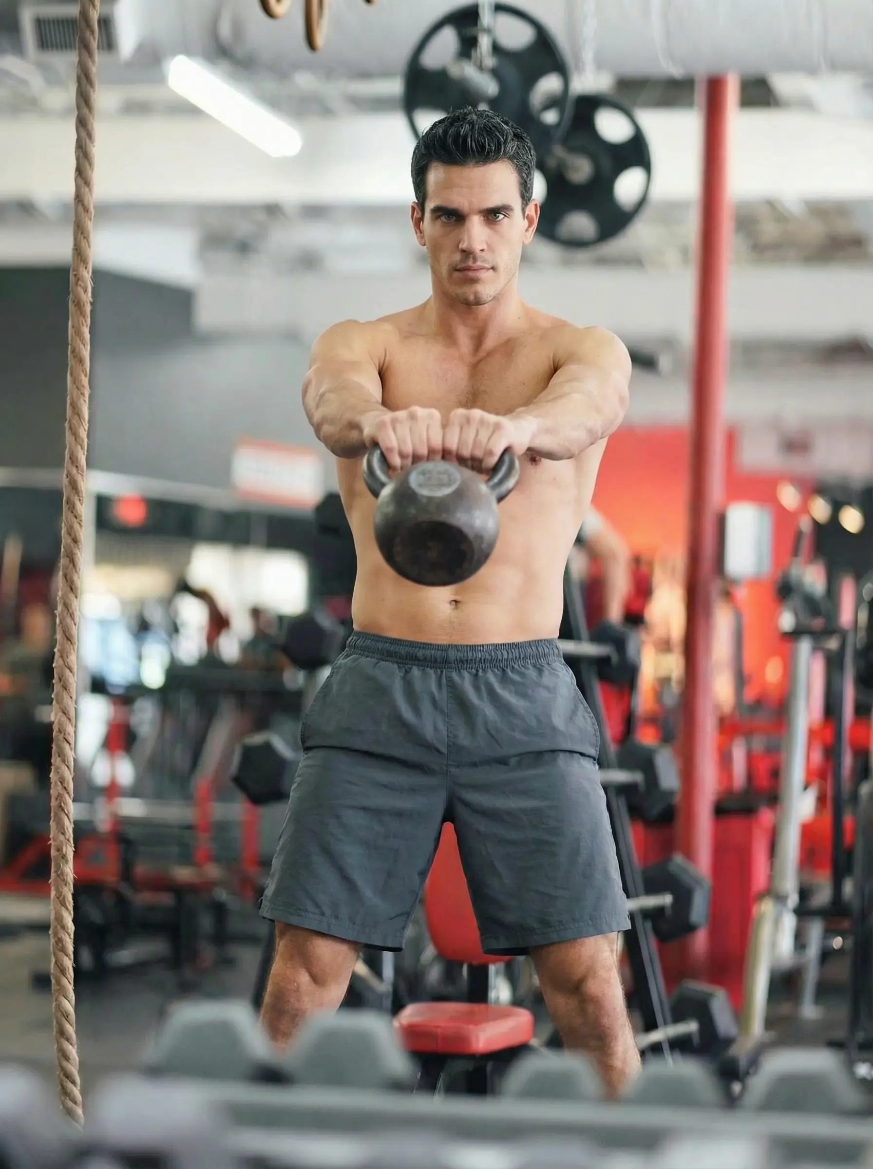 TruShot AI dating photo — gym